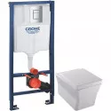 Комплект подвесной унитаз Jacob Delafon Reve E4811-00 + система инсталляции Grohe 38772001