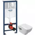 Комплект подвесной унитаз Jacob Delafon Struktura EDE102-00 + E4270-00 + система инсталляции Grohe 38721001