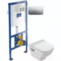 Комплект подвесной унитаз Jacob Delafon Struktura EDE102-00 + E70025-00 + система инсталляции Villeroy & Boch 92246100 + 92249061