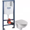 Комплект подвесной унитаз Jacob Delafon Patio EDV102-00 + E70021-00 + система инсталляции Grohe 38772001