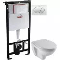 Комплект подвесной унитаз Jacob Delafon Patio EDV102-00 + E70021-00 + система инсталляции AlcaPlast AM101/11203:1RUSSETM71