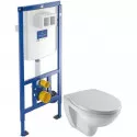 Комплект подвесной унитаз Jacob Delafon Patio EDV102-00 + E70021-00 + система инсталляции Villeroy & Boch 92246100