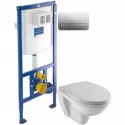 Комплект подвесной унитаз Jacob Delafon Patio EDV102-00 + E70021-00 + система инсталляции Villeroy & Boch 92246100 + 92249061
