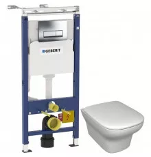 Комплект подвесной унитаз Jacob Delafon Vox EDM102-00 + E20142-00 + система инсталляции Geberit 458.125.21.1