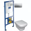 Комплект подвесной унитаз Jacob Delafon Vox EDM102-00 + E20142-00 + система инсталляции Villeroy & Boch 92246100 + 92249061