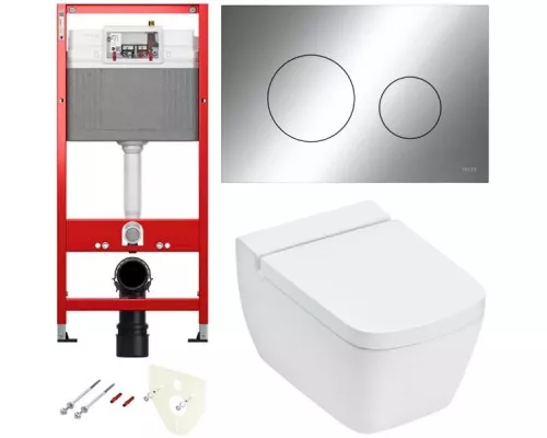 Заказать Комплект подвесной унитаз + система инсталляции Tece TECEone K440921.WC2 в магазине сантехники Santeh-Crystal.ru