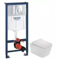 Комплект подвесной унитаз Teka Formentera 11.732.00.00 + система инсталляции Grohe 38721001