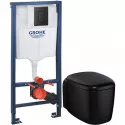 Комплект подвесной унитаз VitrA Plural 7830B483-0075 + 126-083-009 + система инсталляции Grohe 38811kf0