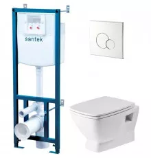 Комплект подвесной унитаз + система инсталляции Santek Нео 1.WH50.1.572