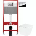 Комплект подвесной унитаз BelBagno Due BB3103CHR/SC + система инсталляции Tece 9400412
