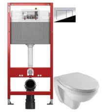 Комплект подвесной унитаз Jacob Delafon Patio EDV102-00 + E70021-00 + система инсталляции Tece 9400412