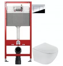 Комплект подвесной унитаз Teka Manacor 117320002 + система инсталляции Tece 9400412