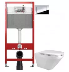 Комплект подвесной унитаз Jacob Delafon Modern Life E77725-0 + E77168-0 + система инсталляции Tece 9400412