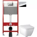 Комплект подвесной унитаз Geberit Smyle Square 500.683.01.1 + система инсталляции Tece 9400412 Комплект подвесной унитаз Geberit Smyle Square 500.683.01.1 + система инсталляции Tece 9400412