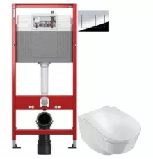 Комплект подвесной унитаз Jacob Delafon Odeon Rive Gauche EDR102-00 + E24888-00 + система инсталляции Tece 9400412