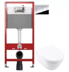 Комплект подвесной унитаз Villeroy & Boch Architectura 4694HR01 + система инсталляции Tece 9400412