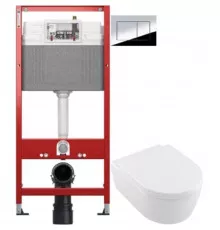 Комплект подвесной унитаз Villeroy & Boch Avento 5656HR01 + система инсталляции Tece 9400412