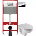 Комплект подвесной унитаз Jacob Delafon Patio E4187-00 + E4267-00 + система инсталляции Tece 9400412
