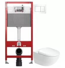 Комплект подвесной унитаз Duravit Architec 45720900A1 + система инсталляции Tece 9400413
