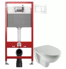 Комплект подвесной унитаз Jacob Delafon Patio EDV102-00 + E70021-00 + система инсталляции Tece 9400413