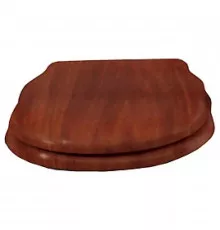 Сидение деревянное орех с механизмом Soft Close петли хром BelBagno Boheme CZR-T-012W-S-CR