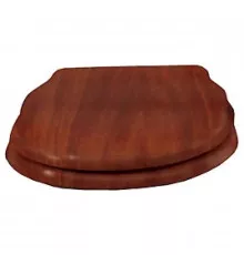 Сидение деревянное орех с механизмом Soft Close петли золото BelBagno Boheme CZR-T-012W-S-G