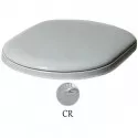 Сиденье для унитаза с микролифтом белый/хром Azzurra Charme CHA1800/Fbi/cr