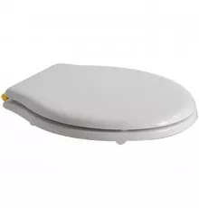 Сиденье для унитаза с микролифтом белый/золото Globo Paestum PA140bi/oro