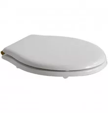 Сиденье для унитаза белый/бронза Globo Paestum PA109bi/br