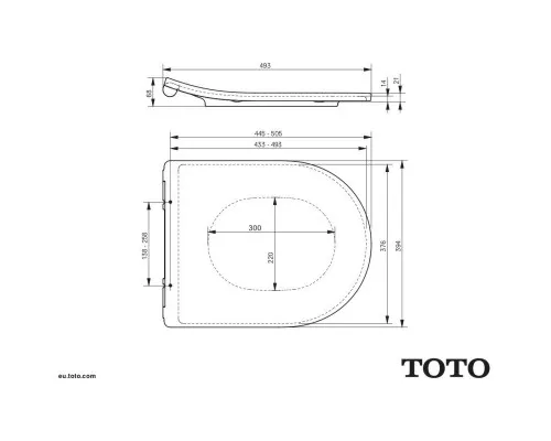 Купить Сидение для унитаза с микролифтом Toto NC TC514F в магазине сантехники Santeh-Crystal.ru
