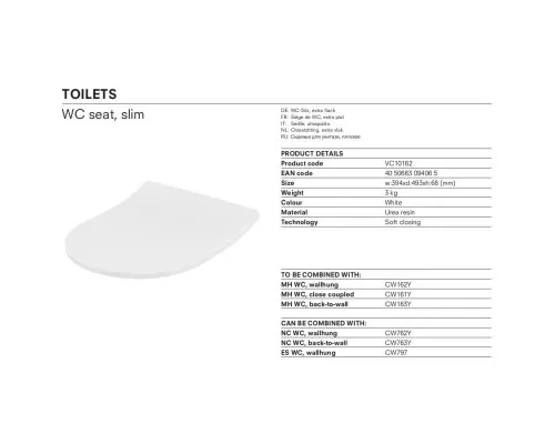 Купить Сидение для унитаза с микролифтом Toto NC TC514F в магазине сантехники Santeh-Crystal.ru