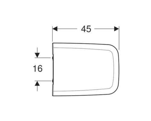 Заказать Сиденье для унитаза с микролифтом,верхнее крепление Geberit iCon Square 571910000 в магазине сантехники Santeh-Crystal.ru