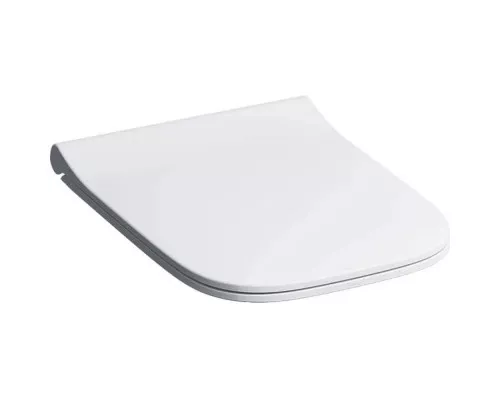Приобрести Сиденье для унитаза с микролифтом, верхнее крепление Geberit Smyle Square 500.240.01.1 в магазине сантехники Santeh-Crystal.ru