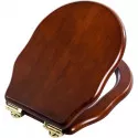 Сидение деревянное орех с механизмом Soft Close петли золото BelBagno Boheme BB115SCW-ORO Сидение деревянное орех с механизмом Soft Close петли золото BelBagno Boheme BB115SCW-ORO