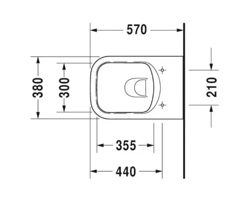 Приобрести Подвесной безободковый унитаз Duravit P3 Comforts 2561090000 в магазине сантехники Santeh-Crystal.ru