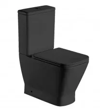 Унитаз-компакт безободковый с сиденьем микролифт WeltWasser Rotbach 001MT-BL