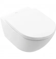 Подвесной безободковый унитаз с сиденьем микролифт Villeroy & Boch Subway 3.0 4670TS01