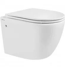 Подвесной безободковый унитаз с сиденьем микролифт Abber Bequem AC1103