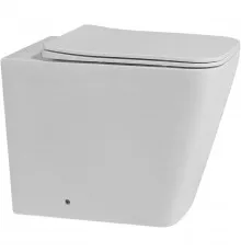 Приставной безободковый унитаз с сиденьем микролифт Abber Rechteck AC1211