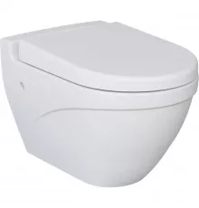 Подвесной безободковый унитаз с сиденьем микролифт Ambassador Nord 133T20101-132T20101