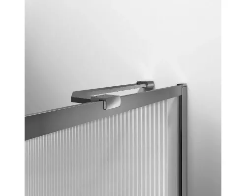 Шторка на ванну Vincea VSB-41700FLGM 70 см, профиль вороненая сталь, стекло рифленое