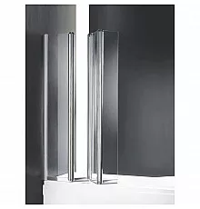 Шторка для ванны с одним неподвижным стеклом Cezares Trio 90 см прозрачное стекло TRIO-W-V-3-90/140-C-Cr-L