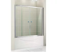 Шторка для ванны Cezares Pratico 170 см прозрачное стекло PRATICO-VF-2-170/140-C-Cr