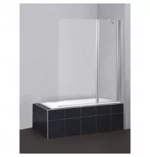 Шторка для ванны BelBagno Sela 120 см текстурное стекло SELA-V-11-120/140-Ch-Cr-R