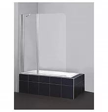 Шторка для ванны BelBagno Sela 120 см текстурное стекло SELA-V-11-120/140-Ch-Cr-L