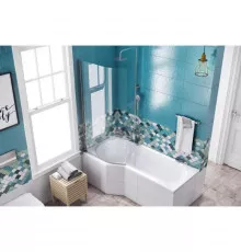 Шторка для ванны 75 см L прозрачное стекло Excellent Be Spot KAEX.2309.750.LE