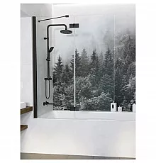 Шторка для ванны Radaway Essenza New Black PND II 140 L прозрачное