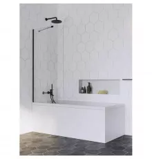 Шторка для ванны Radaway Idea Black PNJ 50 прозрачное