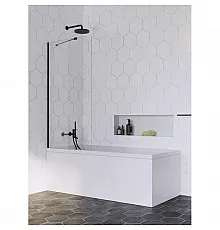 Шторка для ванны Radaway Idea Black PNJ 70 прозрачное