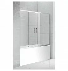 Шторка для ванны 150 см Cezares ECO-O-VF-2-150/145-C-Cr прозрачное